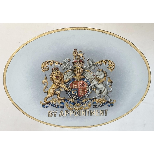 99 - SCHWEPPES TABLE WATERS CORDIALS & CIDER FRAMED MIRROR. 49 x 41.75ins. Stunning central coat of arms,... 