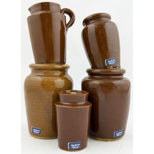 62 - SOUTHPORT CREAM POT & JUG GROUP. Tallest 4.5ins. Thoms Tea House, Woodheads plus Stathern & District... 