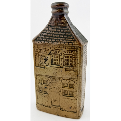 373 - HOUSE REFORM FLASK. RF p23. 7.1ins tall. House shaped flask, 5 window variant. No p.m. Dudley Davids... 