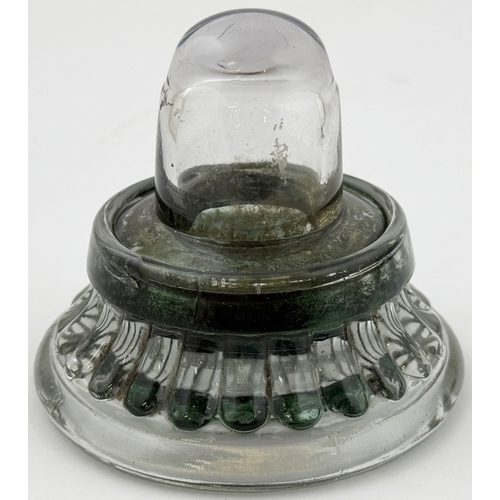 390 - MILLERS PATENT INK PURIFIER BOTTLE. 3.75ins tall. Clear glass Millers 1890 patent ink embossed PATEN... 