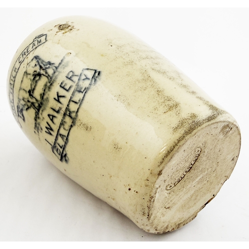 403 - LARGE WALKER BLACKLEY CREAM POT. 6.1ins. A scarce very large size all-white cream pot printed PURE T... 