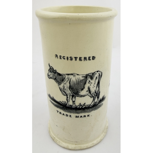 410 - TUCKERS LONDON CYLINDER CREAM. 5ins. Black print Tuckers cylinder from this prolific Strand, London ... 