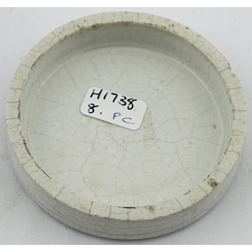 418 - LICHFIELD COLD CREAM LID. APL p579, 21. 2.6ins. Otto of Rose... Charrington/Lichfield, entwined init... 