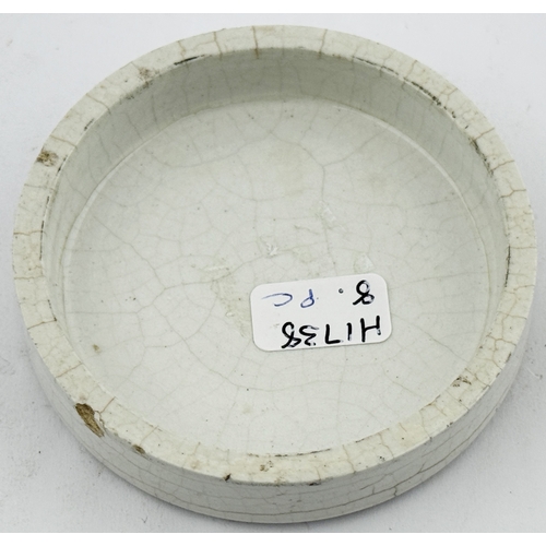 418 - LICHFIELD COLD CREAM LID. APL p579, 21. 2.6ins. Otto of Rose... Charrington/Lichfield, entwined init... 