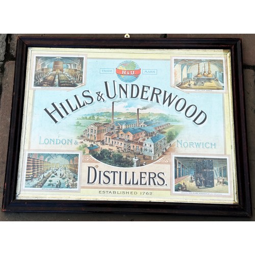 LONDON & NORWICH DISTILLERS POSTER. 32 x 24.75 ins. Detailed distillery ...