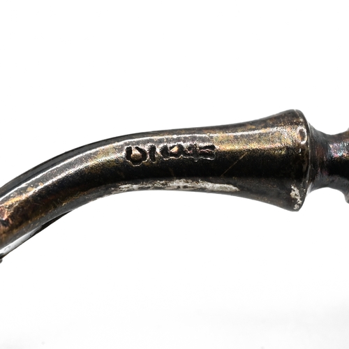 182 - A Russian spoon, 1892; an enamel small fork, possibly Scandinavian; a Russian silver napkin ring, 18... 
