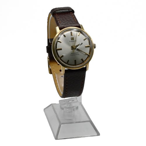 235 - Tissot, Seastar Seven, a gentleman’s gold automatic wrist watch on a strap, Swiss control marks to t... 