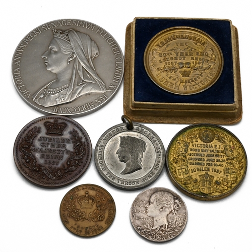 257 - A selection of Victorian and earlier medallions to include: an 1821 George IV unofficial coronation ... 