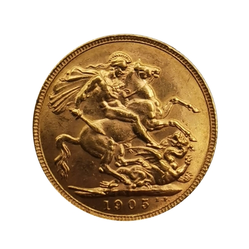 268 - A 1905 full Sovereign. 