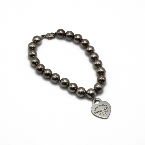 3 - Tiffany & Co, a silver beaded bracelet, London 2010.