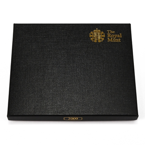 312 - 2009 Royal Mint Proof Set. Cased presentation set issued by the Royal Mint complete with Certificate... 