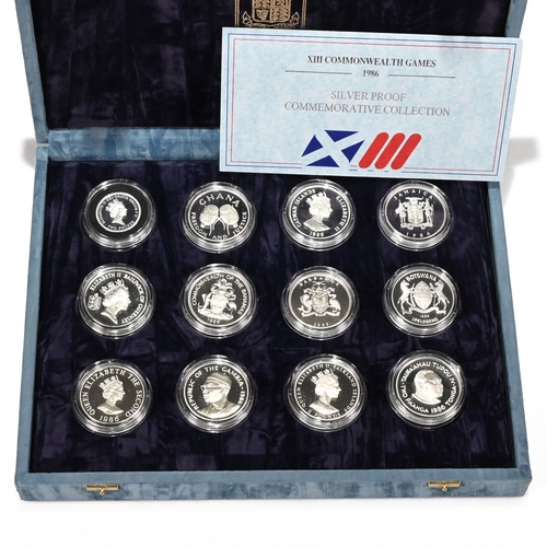 315 - 1986 Commonwealth Games Silver Proof Commemorative Collection, Issued By The Royal Mint to commemora... 