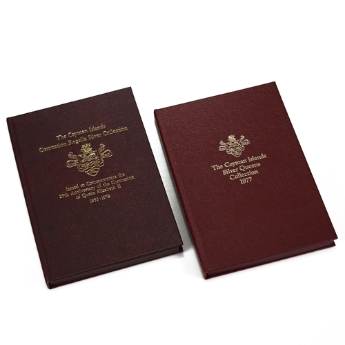 321 - Two proof coin sets issued by the Franklin Mint for the Cayman Islands.