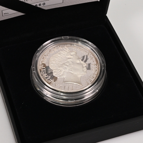 356 - 2011 Royal Mint, Prince Philip 90th Birthday Silver Proof Piedfort £5 Coin. Housed in original Royal... 