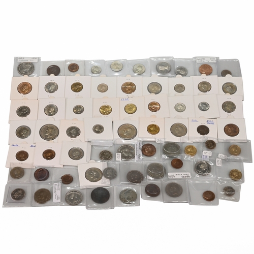 363 - An assortment of loose coinage from GB Proof Sets dating 1950 to 1970 to include: 1950 - 23 Loose Pr... 