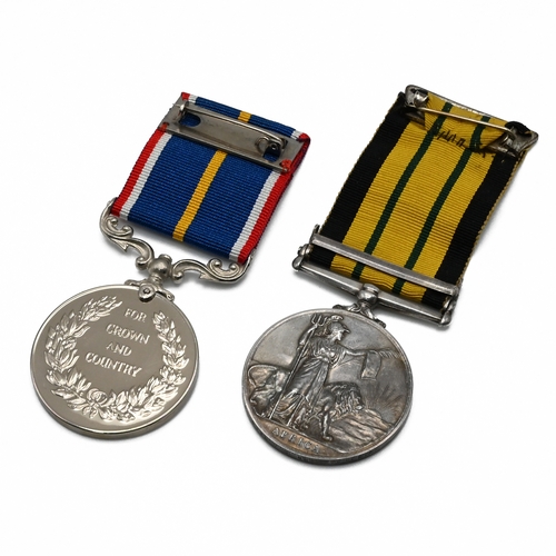 371 - A pair of medals awarded to D. W. Rees of the Royal Engineers: a General Service Medal of Elizabeth ... 