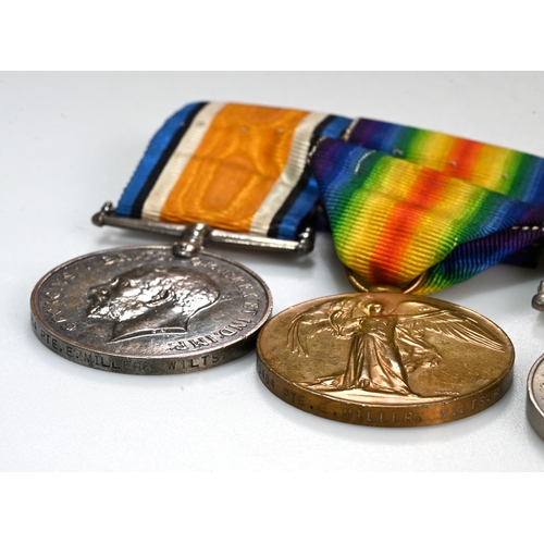 387 - A collection of British medals- WW1 War & Victory medals for Pte W.C. Tilley A.S.C. and ribbon bar. ... 