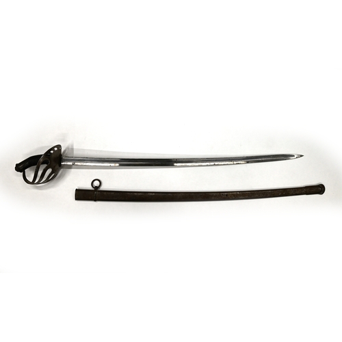 421 - A Cavalry sabre with scabbard, circa 1892 inscribed “Manufacture d’armes de Catellerault - JH”. Made... 