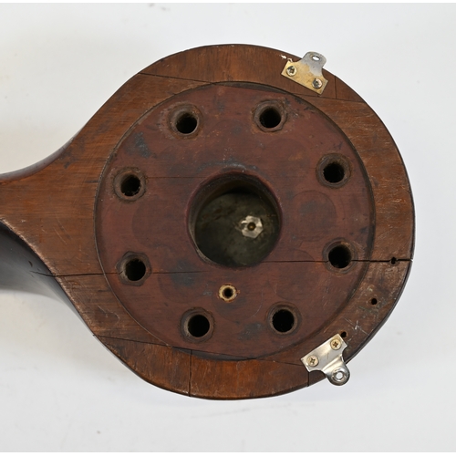 428 - Military Interest- WW1 propellor by Lang Propellor Ltd, Weybridge. Mounted later with a barometer. D... 