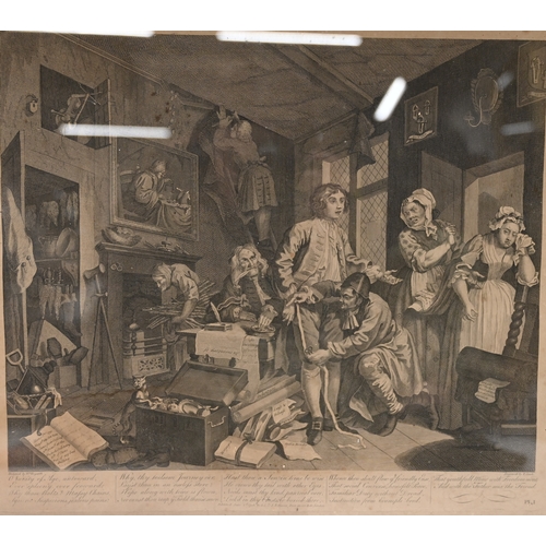 452 - William Hogarth (1697-1764) - The Rake’s Progress (Paulson 132-139). The set of eight engravings wit... 