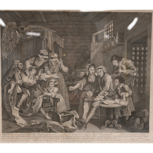 452 - William Hogarth (1697-1764) - The Rake’s Progress (Paulson 132-139). The set of eight engravings wit... 