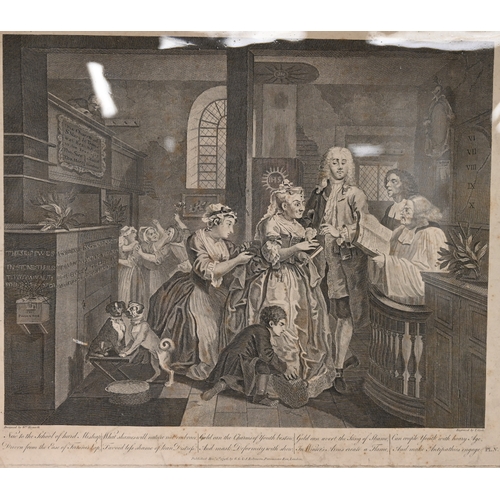 452 - William Hogarth (1697-1764) - The Rake’s Progress (Paulson 132-139). The set of eight engravings wit... 