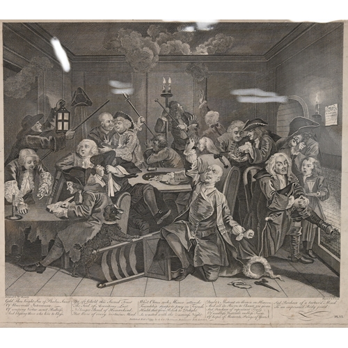 452 - William Hogarth (1697-1764) - The Rake’s Progress (Paulson 132-139). The set of eight engravings wit... 