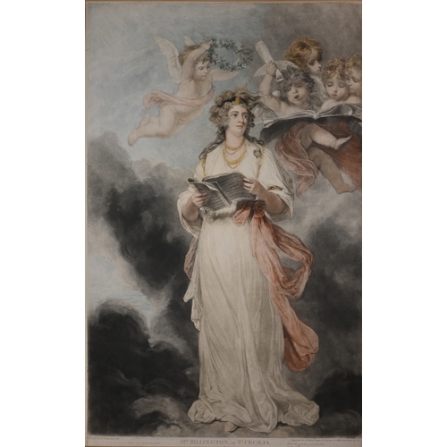 453 - James Ward (1769-1859) after Sir Joshua Reynolds (1723-1792) - Mrs Billington as St. Cecilia (Chalon... 