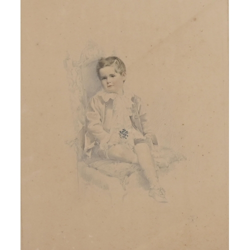 590 - Winifred Marshall (active 1898-1908) - A Pair of Portraits of a Little Girl and Boy, presumably Brot... 