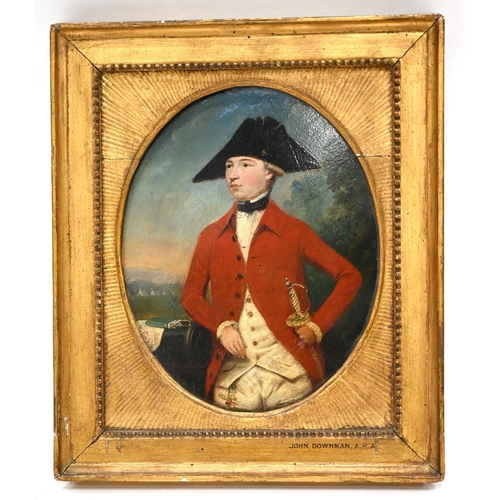 595 - Attributed to Thomas Hickey (1741-1824) - Portrait of an engineer for the Royal Artillery in a Lands... 