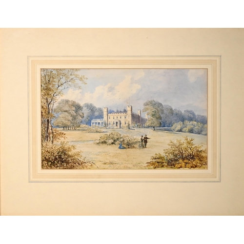 620 - William Henry Prior (1812-1882) - Tregenna Castle, St Ives. Watercolour, circa 1850, signed 'W H Pri... 