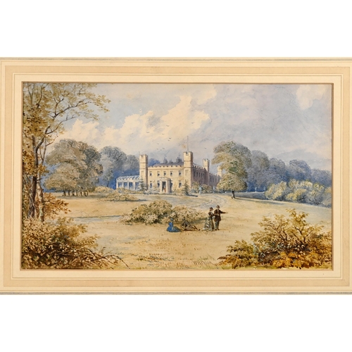 620 - William Henry Prior (1812-1882) - Tregenna Castle, St Ives. Watercolour, circa 1850, signed 'W H Pri... 