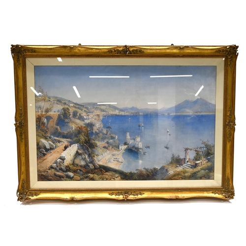 623 - Thomas Charles Leeson Rowbotham (1823-1875) - The Bay of Naples No. 130 - watercolour heightened wit... 