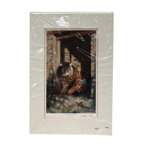 637 - After David Shepherd (1931-2017) - Whisky the Farmyard Cat - limited edition reproductive print afte... 