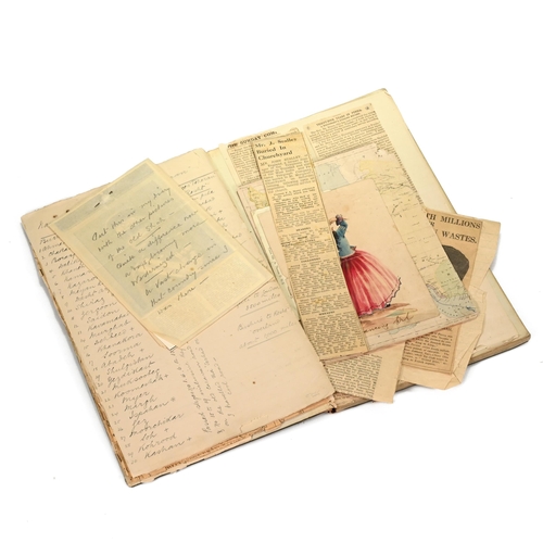 708 - A hand written journal and related clippings- Reminiscences of a Telegraphist in Persia by John Stal... 