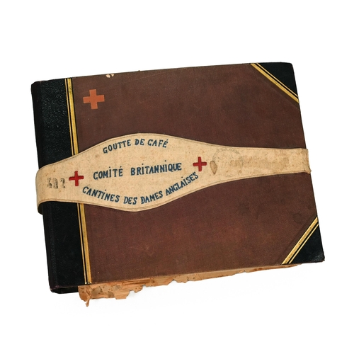 720 - An interesting WWI scrapbook relating to Madeline Baxter of The British Committee Of The French Red ... 