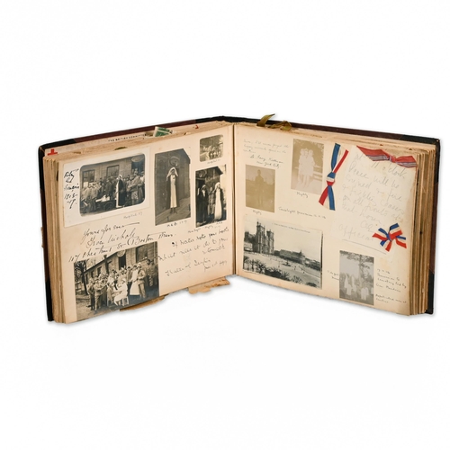 720 - An interesting WWI scrapbook relating to Madeline Baxter of The British Committee Of The French Red ... 