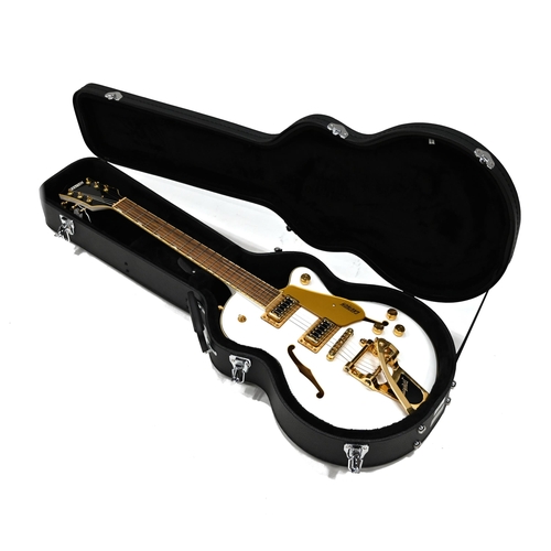 740 - A Gretsch electromatic Bigsby Snowcrest guitar, in a Gretsch case.