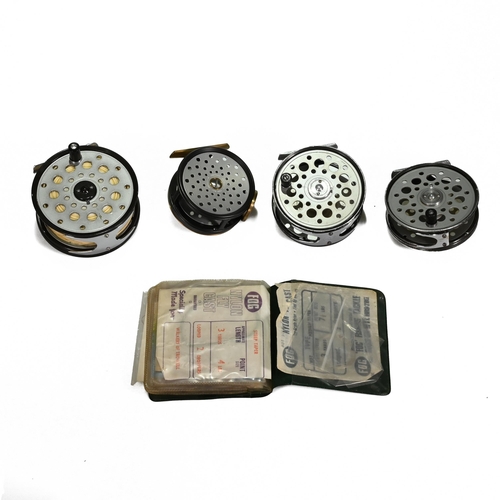 782 - Farlows, 175th anniversary no 26 the Regal reel along with Farlow Python reel & Farlows Cobra 3/1/2.