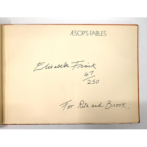 831 - Elisabeth Frink (1930-1993) - Aesop's Fables (Wiseman 22-25). The book, 1968, including title, text,... 