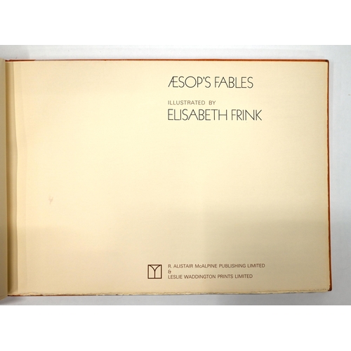 831 - Elisabeth Frink (1930-1993) - Aesop's Fables (Wiseman 22-25). The book, 1968, including title, text,... 