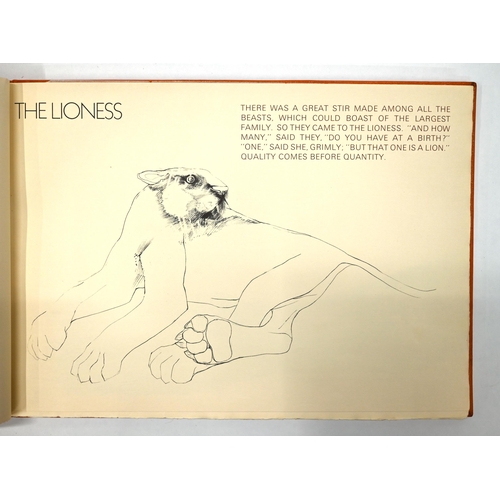 831 - Elisabeth Frink (1930-1993) - Aesop's Fables (Wiseman 22-25). The book, 1968, including title, text,... 