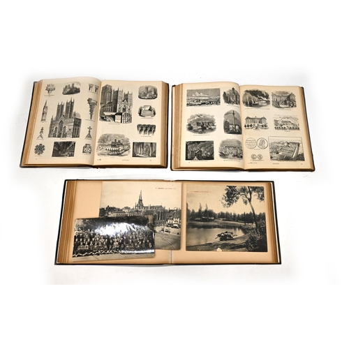 843 - A late 19th Century album containing 24 black and white photographs from France and southern England... 