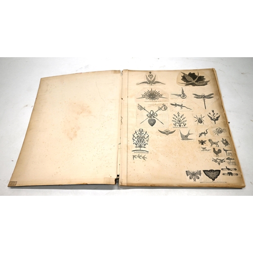 847 - Jewellery interest- A large late 19th Century scrapbook containing Jewellery advertisements and jewe... 