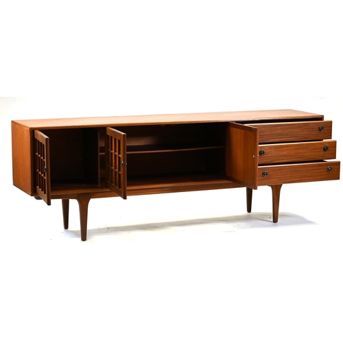 907 - A mid-Century Teak sideboard designed by Herbert Gibs for Younger c1970s. Three panelled doors and t... 