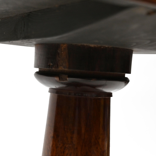 936 - A William IV rosewood folding card table with carved scrolled edge with acanthus leaf details to the... 