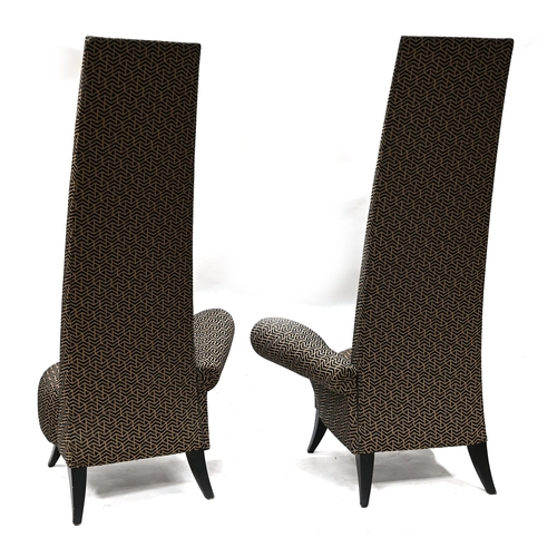 947 - Pair of contemporary 'La Diva' high backed chairs (2). Designed by Jamie Bouzaglo for Andreu World. ... 