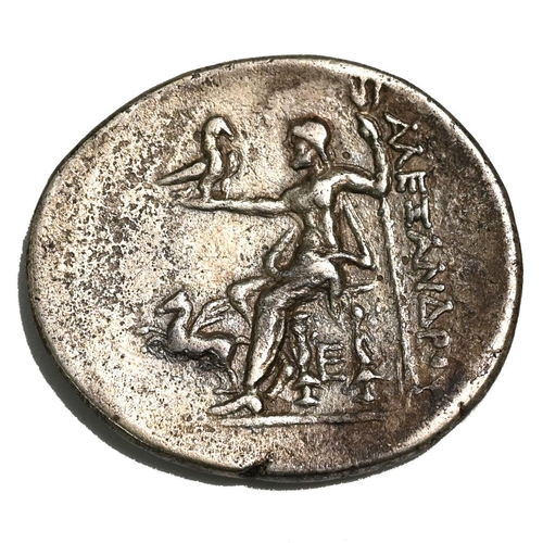 11 - 205-190 BC Islands off Caria, Rhodes silver Tetradrachm in the name of Alexander III of Macedon. Obv... 