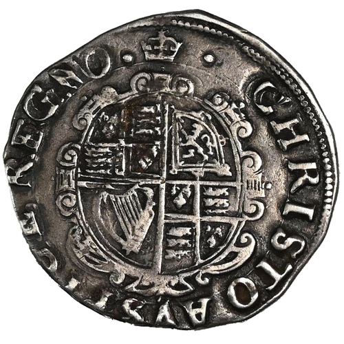 113 - 1635-1636 Charles I Tower mint under the King silver hammered group D Shilling (S 2791). Obverse: cr... 