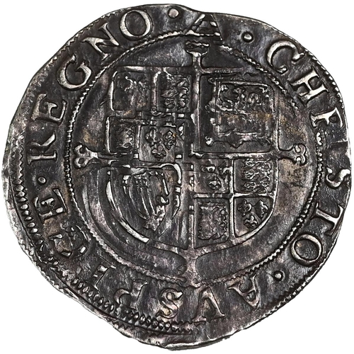 117 - 1639-1640 Tower mint under King Charles I silver group E Shilling with a triangle mintmark (S 2796).... 